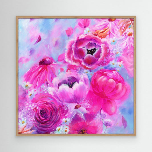 'Breezy Blooms' (Print On Stretch Canvas)