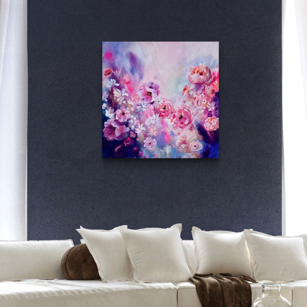 Contemporary Flower painting for living room