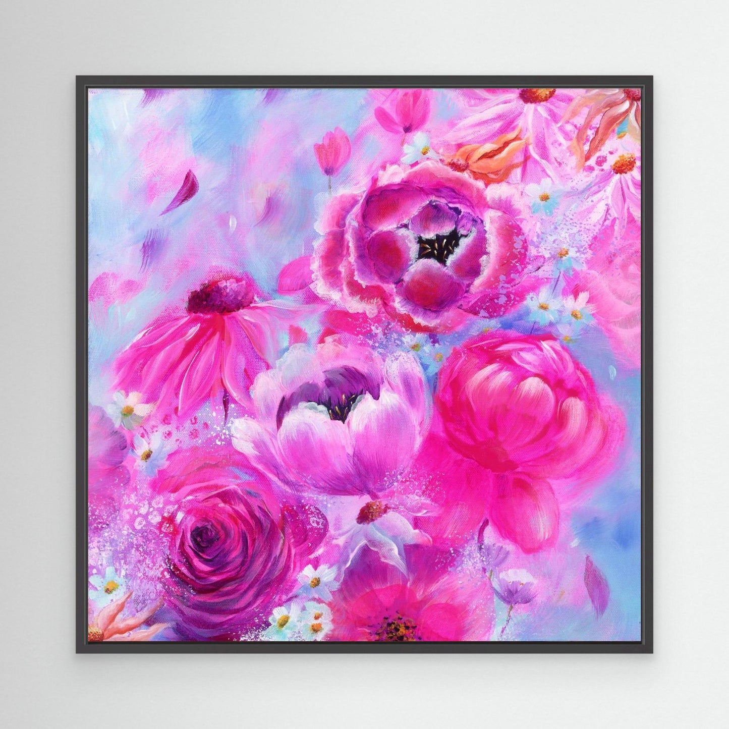 'Breezy Blooms' (Print On Stretch Canvas)
